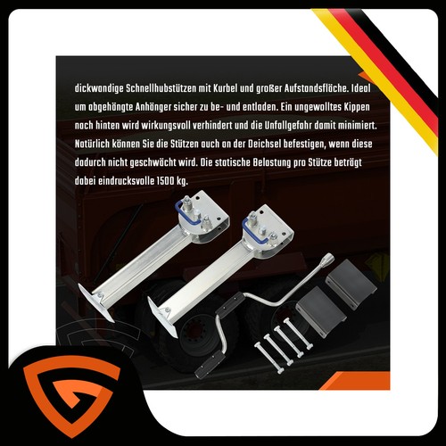 Stützfuß mit kurbel - mit,