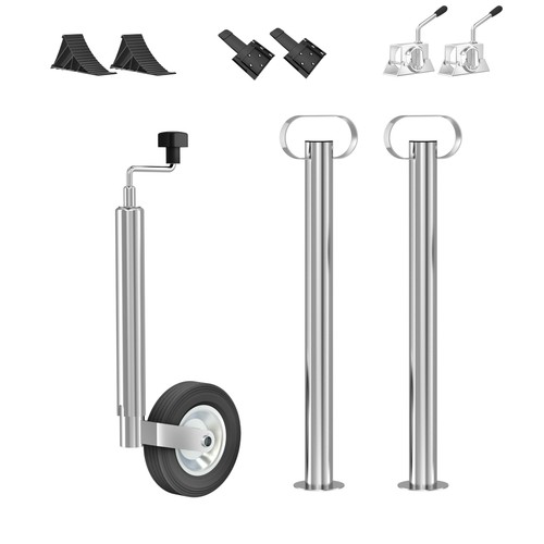 9tlg stützrad set anhänger - stützrad,