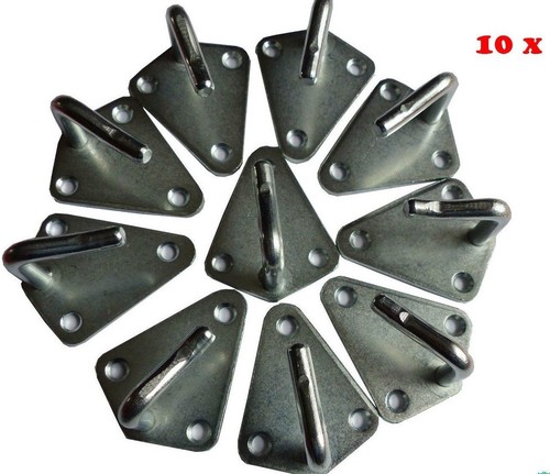 10x dreiloch planenhaken - 10x,
